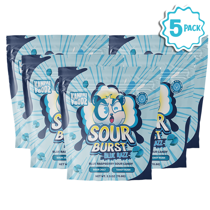 Sour Burst Blue Razz Party Pack (5 Pack)