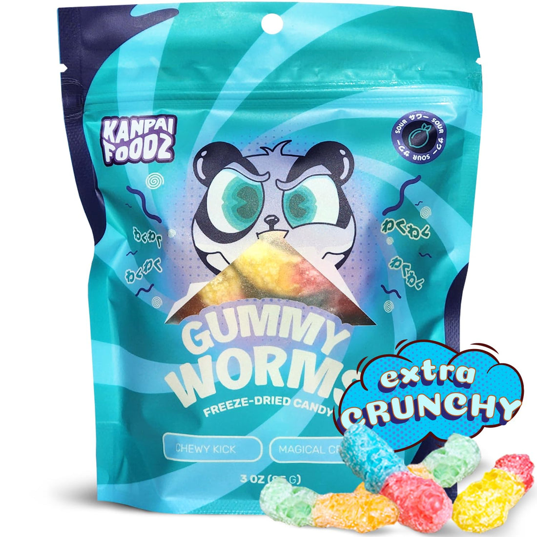 Freeze Dried Gummy Worms